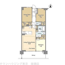 ドゥーエ町屋の物件間取画像